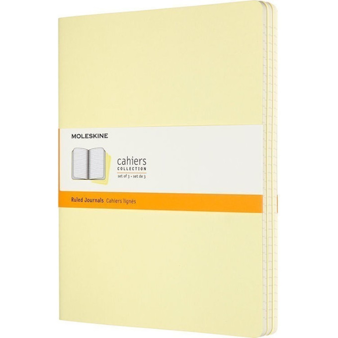 Блокнот MOLESKINE Cahier Journal XLarge, линейка, нежно-жёлтый CH021M23