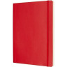 Блокнот MOLESKINE Classic Soft Pocket, красный, в клетку QP612F2